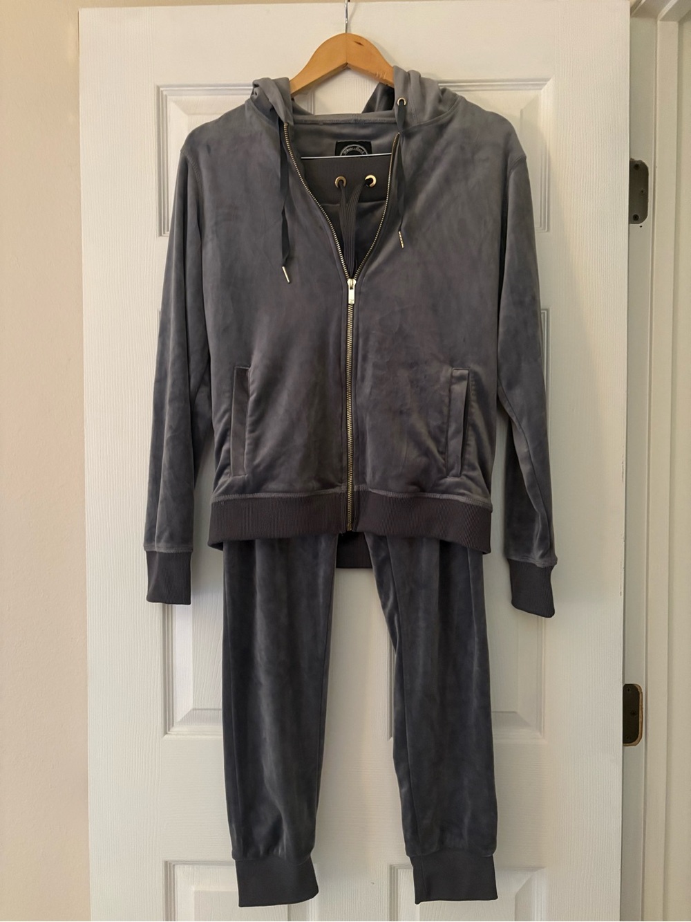 White Mark Gray Zip Hoodie & Jogger Set - Picture 2 of 16